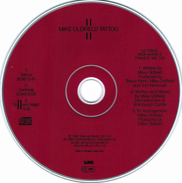 Mike Oldfield : Tattoo (CD, Single)