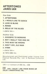 Janis Ian : Aftertones (Cass, Album, RE)