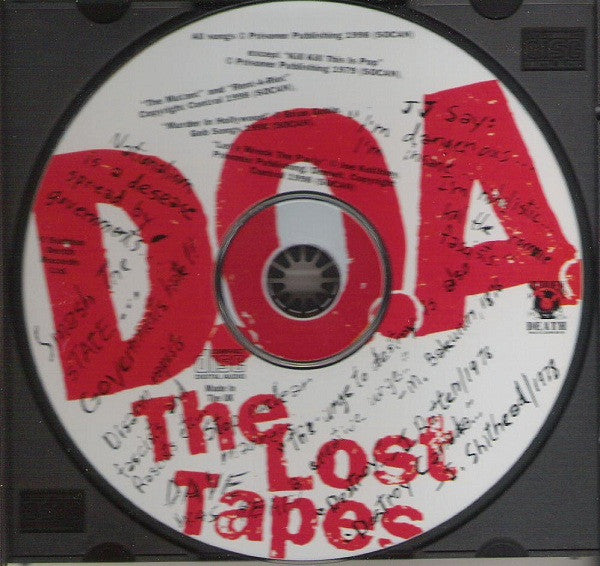 D.O.A. (2) : The Lost Tapes (CD, Album)