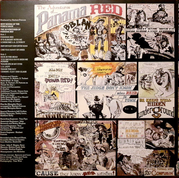New Riders Of The Purple Sage : The Adventures Of Panama Red (LP, Album, RE, Gat)