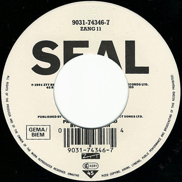 Seal : Future Love EP (7", EP, Lar)