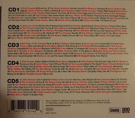 Various : 100 Hits Rock 'n' Roll (5xCD, Comp + Box)