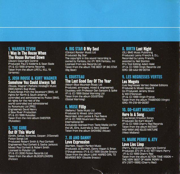 Various : Unconditionally Guaranteed 2000.1 (Uncut's Guide To The Month's Best Music) (CD, Comp, Promo)