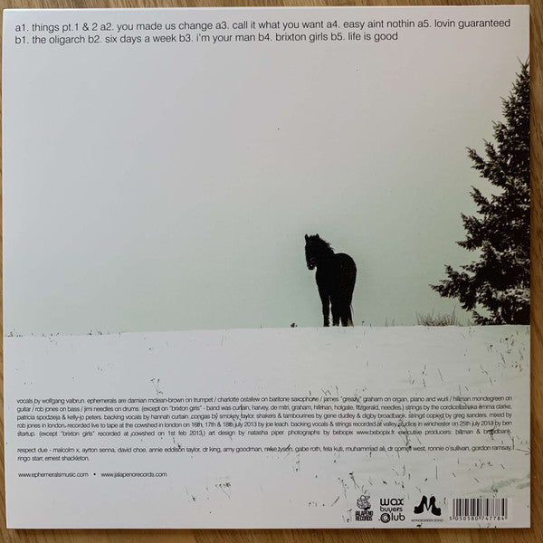 Ephemerals : Nothin Is Easy (LP, Club, Ltd, Mar)