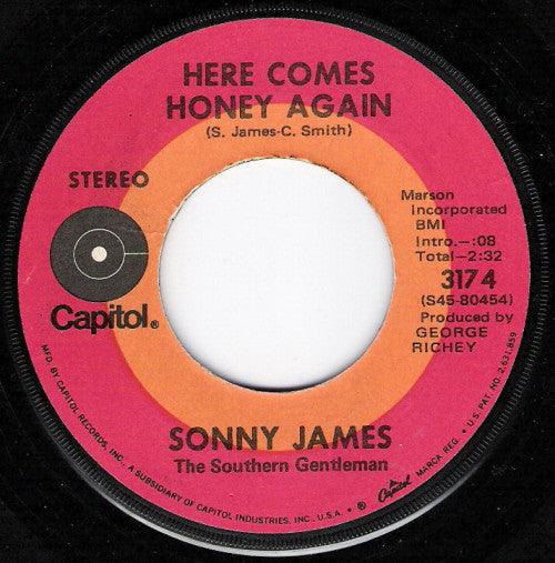 Sonny James : The Only Ones We Truly Hurt (Are The Ones We Truly Love) (7", Single, Win)