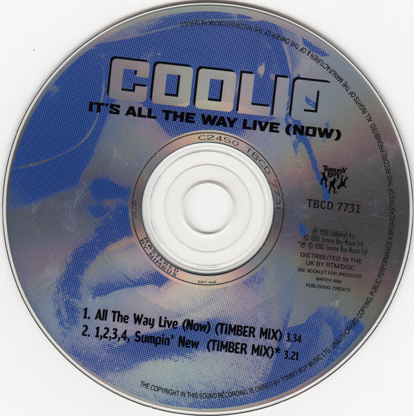 Coolio : It's All The Way Live (Now) (CD, Single)