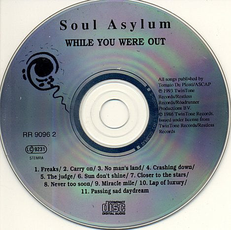 Soul Asylum (2) : While You Were Out (CD, Album, RE)