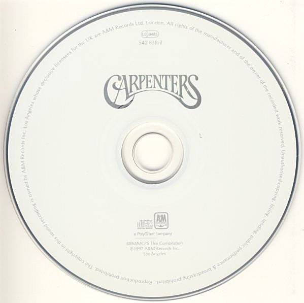 Carpenters : Love Songs (CD, Comp, RP)