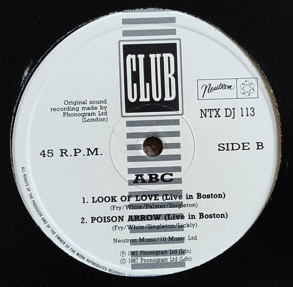 ABC : King Without A Crown (12", Promo)