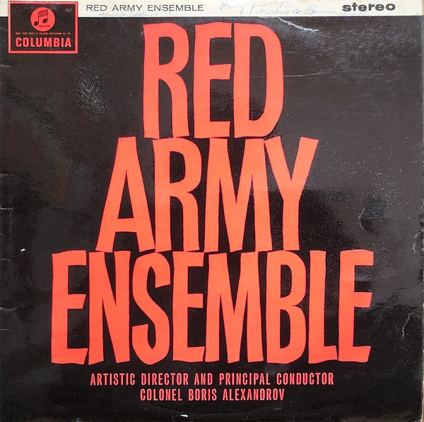 The Alexandrov Red Army Ensemble Artistic Director And Principle Conductor Boris Alexandrov : Red Army Ensemble (LP, Album, RE, Lab)