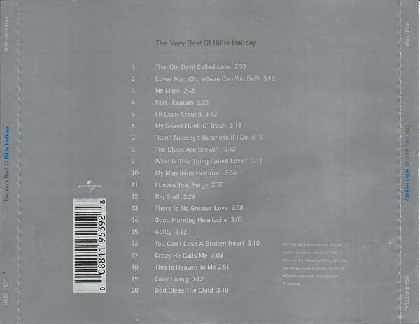 Billie Holiday : The Very Best Of Billie Holiday (CD, Comp)