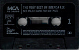 Brenda Lee : The Very Best Of Brenda Lee (Cass, Comp)