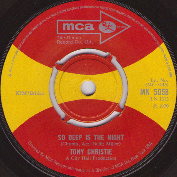 Tony Christie : Las Vegas (7")