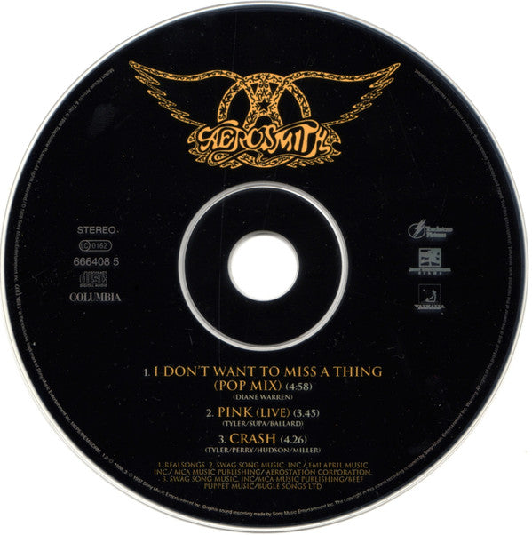 Aerosmith - I Dont Want To Miss A Thing (CD) (Very Good Plus (VG)) - DaddyPop