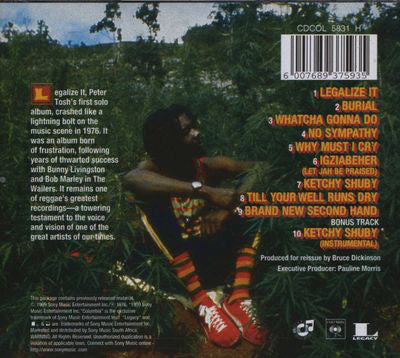 Peter Tosh : Legalize It (CD, Album, RE)