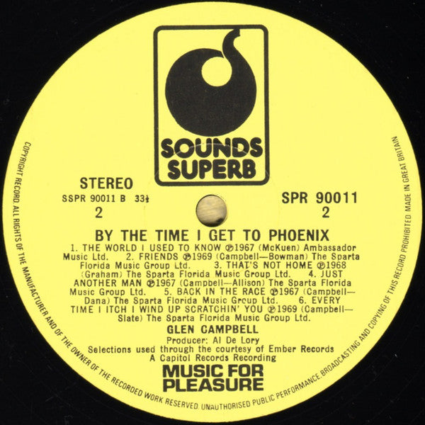 Glen Campbell : By The Time I Get To Phoenix (LP, Comp)