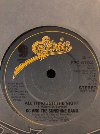 KC & The Sunshine Band : All Through The Night (7")