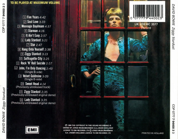 David Bowie : The Rise And Fall Of Ziggy Stardust And The Spiders From Mars (CD, Album, RE, RM, RP)