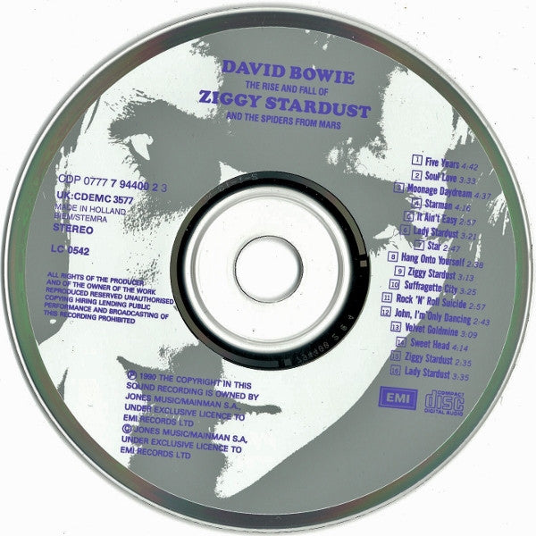 David Bowie : The Rise And Fall Of Ziggy Stardust And The Spiders From Mars (CD, Album, RE, RM, RP)