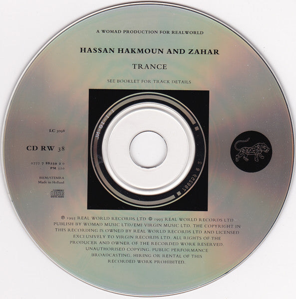 Hassan Hakmoun And Zahar : Trance (CD, Album)