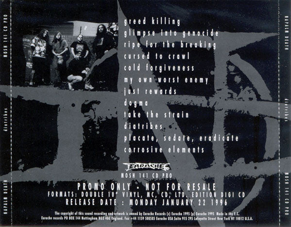 Napalm Death : Diatribes (CD, Album, Promo)