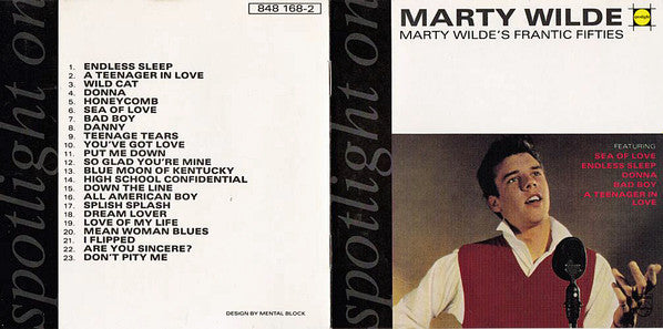 Marty Wilde : Marty Wilde's Frantic Fifties (CD, Comp)