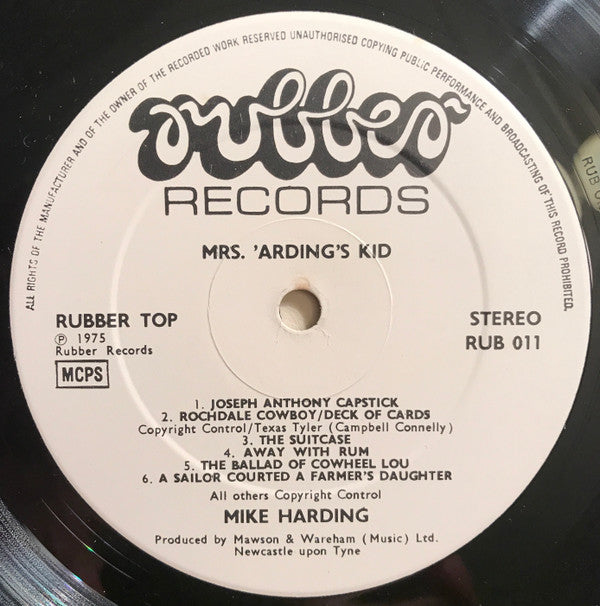 Mike Harding (2) : Mrs 'Ardin's Kid (LP, Album)
