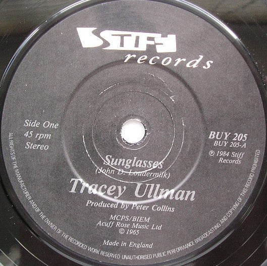 Tracey Ullman : Sunglasses (7", Single)