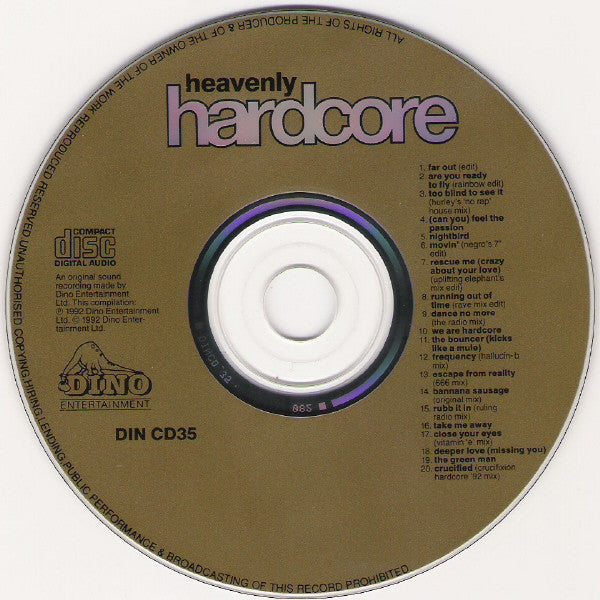 Various : Heavenly Hardcore (CD, Comp, P/Mixed)