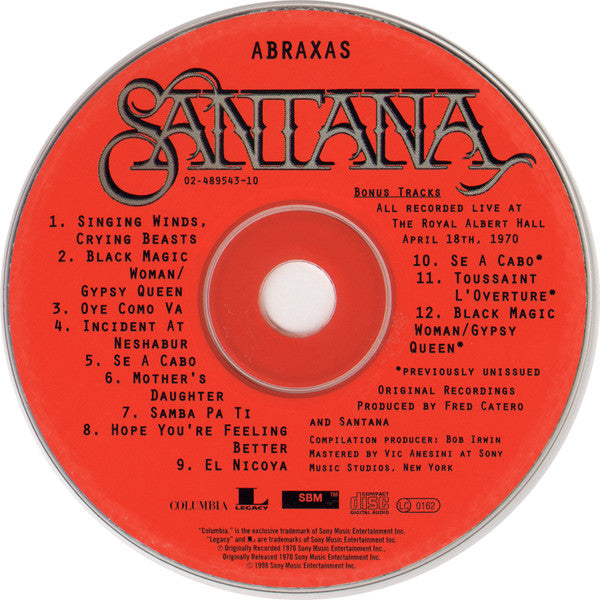 Santana : Abraxas (CD, Album, Ltd, RE, RM, Dig)