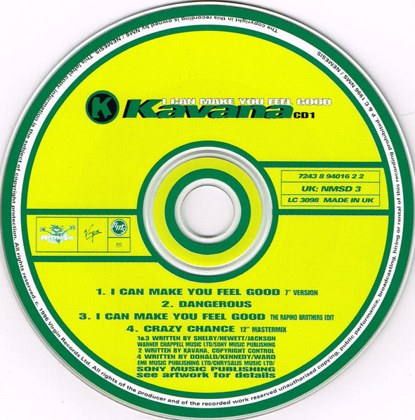 Kavana : I Can Make You Feel Good (CD, Single, CD1)