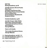 Benjamin Britten : Spring Symphony (CD, Album, RM)
