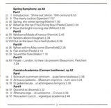 Benjamin Britten : Spring Symphony (CD, Album, RM)