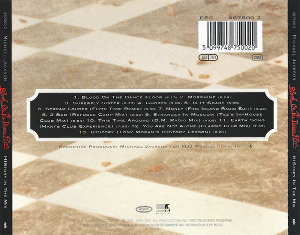 Michael Jackson : Blood On The Dance Floor (HIStory In The Mix) (CD, Album, RE)