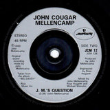 John Cougar Mellencamp : Pop Singer (7", Single, Inj)