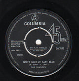 The Shadows : Don't Make My Baby Blue  (7", Single)
