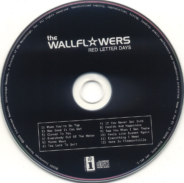 The Wallflowers : Red Letter Days (CD, Album)