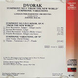 Antonín Dvořák - Zdeněk Mácal, London Philharmonic Orchestra : Symphony No.9 "From The New World" / Symphonic Variations (CD, Album)