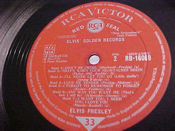 Elvis Presley : Elvis' Golden Records (LP, Comp, Non)