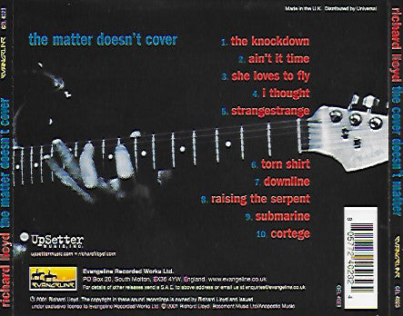 Richard Lloyd : The Cover Doesn't Matter (CD, Album)