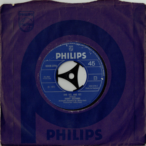 Harry Secombe : For My Love (7")