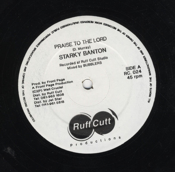 Starkey Banton : Praise To The Lord (12")