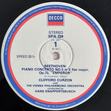 Ludwig van Beethoven, Clifford Curzon, Wiener Philharmoniker, Hans Knappertsbusch : Piano Concerto No.5 'Emperor' (LP, RE)