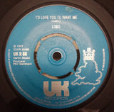 Lobo (3) : I'd Love You To Want Me (7", Single, RE, 4 p)