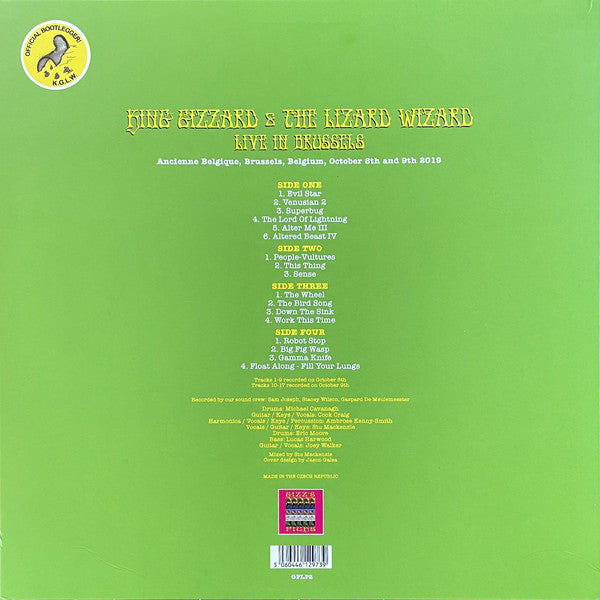 King Gizzard And The Lizard Wizard : Live In Brussels 2019 (2xLP, Ltd, Pur)
