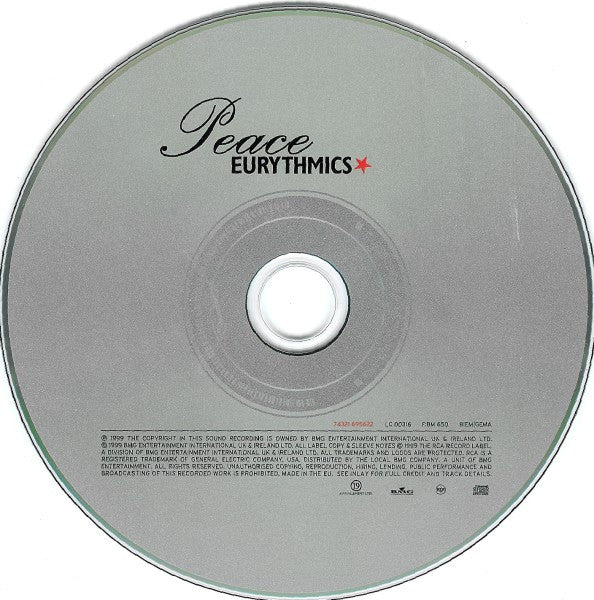 Eurythmics : Peace (CD, Album)