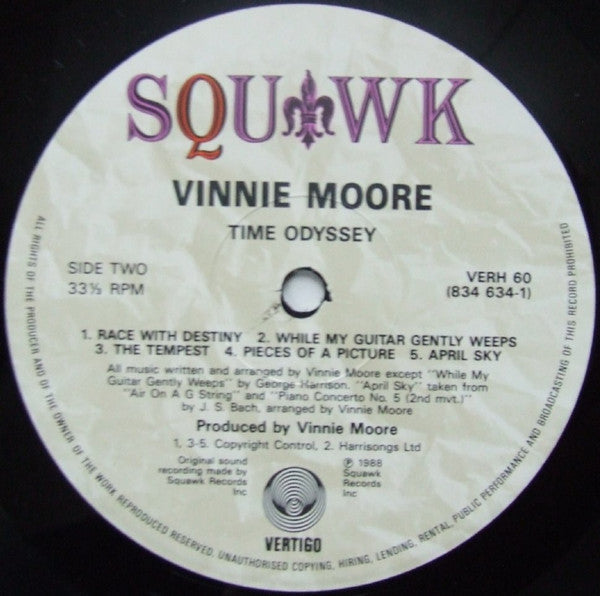 Vinnie Moore : Time Odyssey (LP, Album)