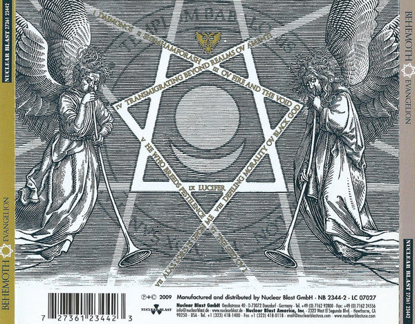Behemoth (3) : Evangelion (CD, Album)