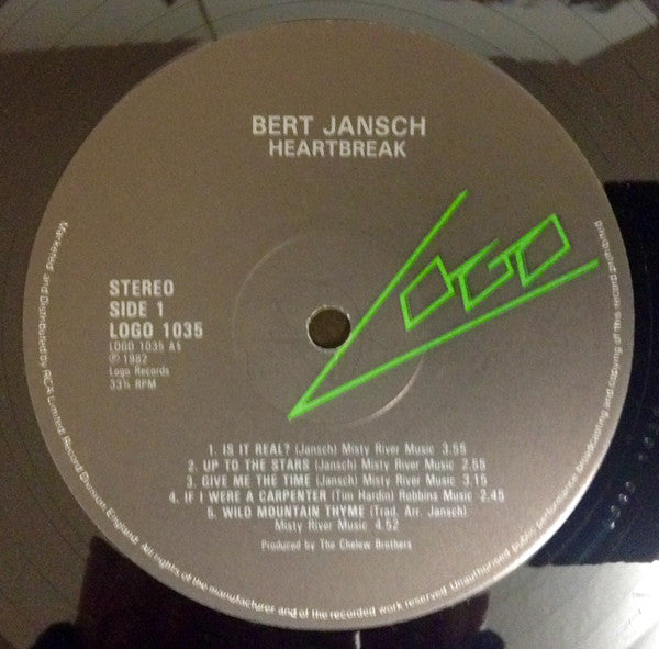 Bert Jansch : Heartbreak (LP, Album)