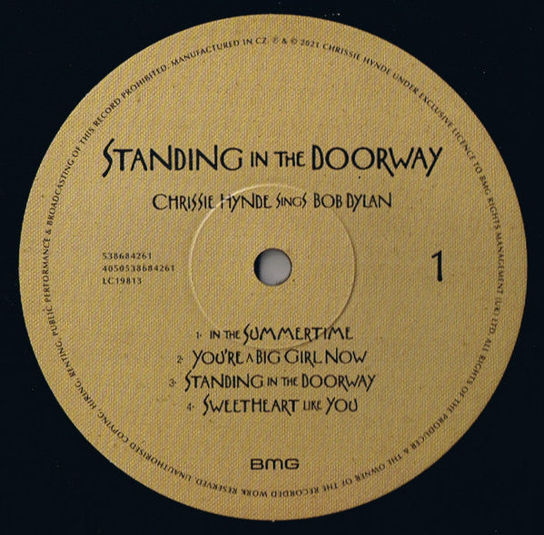 Chrissie Hynde : Standing In The Doorway: Chrissie Hynde Sings Bob Dylan (LP, Album)